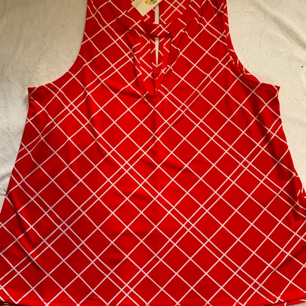 🦋 Banana Republic Orange Blouse,sleeveless, size S, NWT